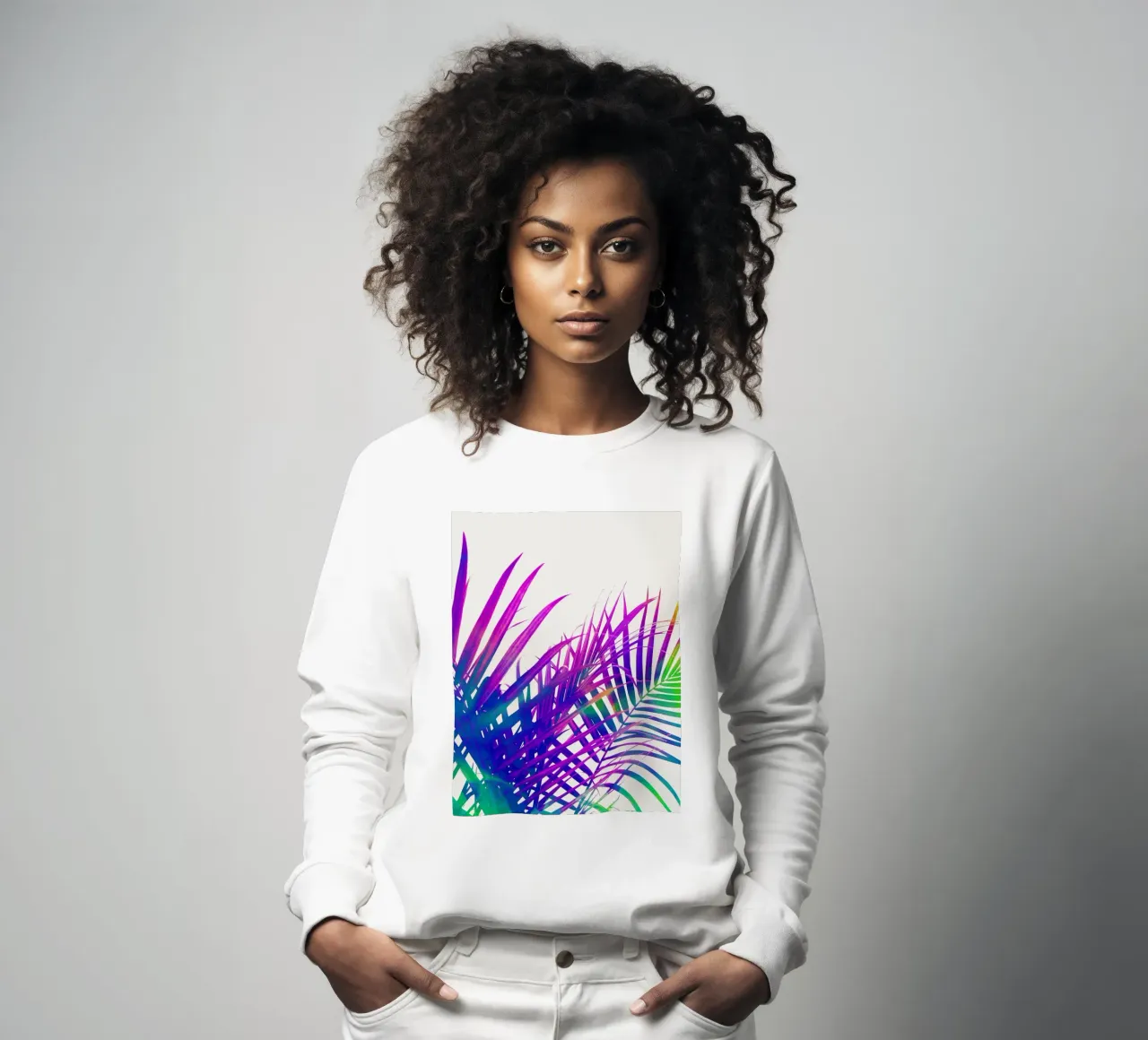 Palma colorata felpa da 83oranges