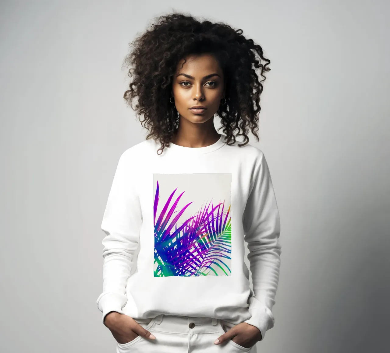 Palma colorata felpa da 83oranges