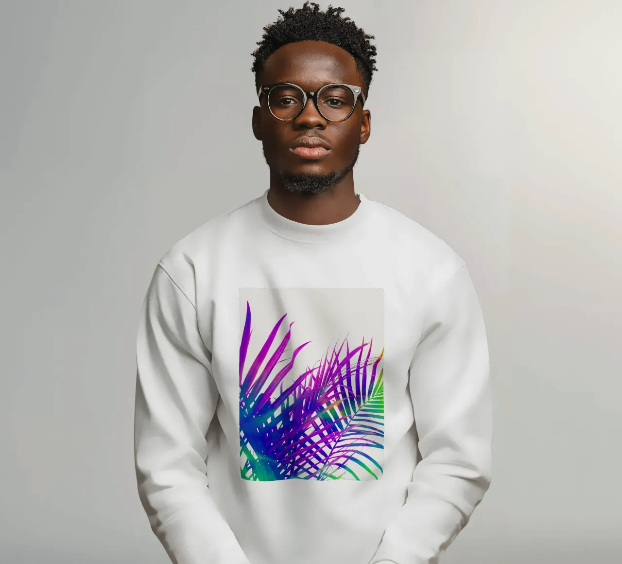 Palma colorata felpa da 83oranges