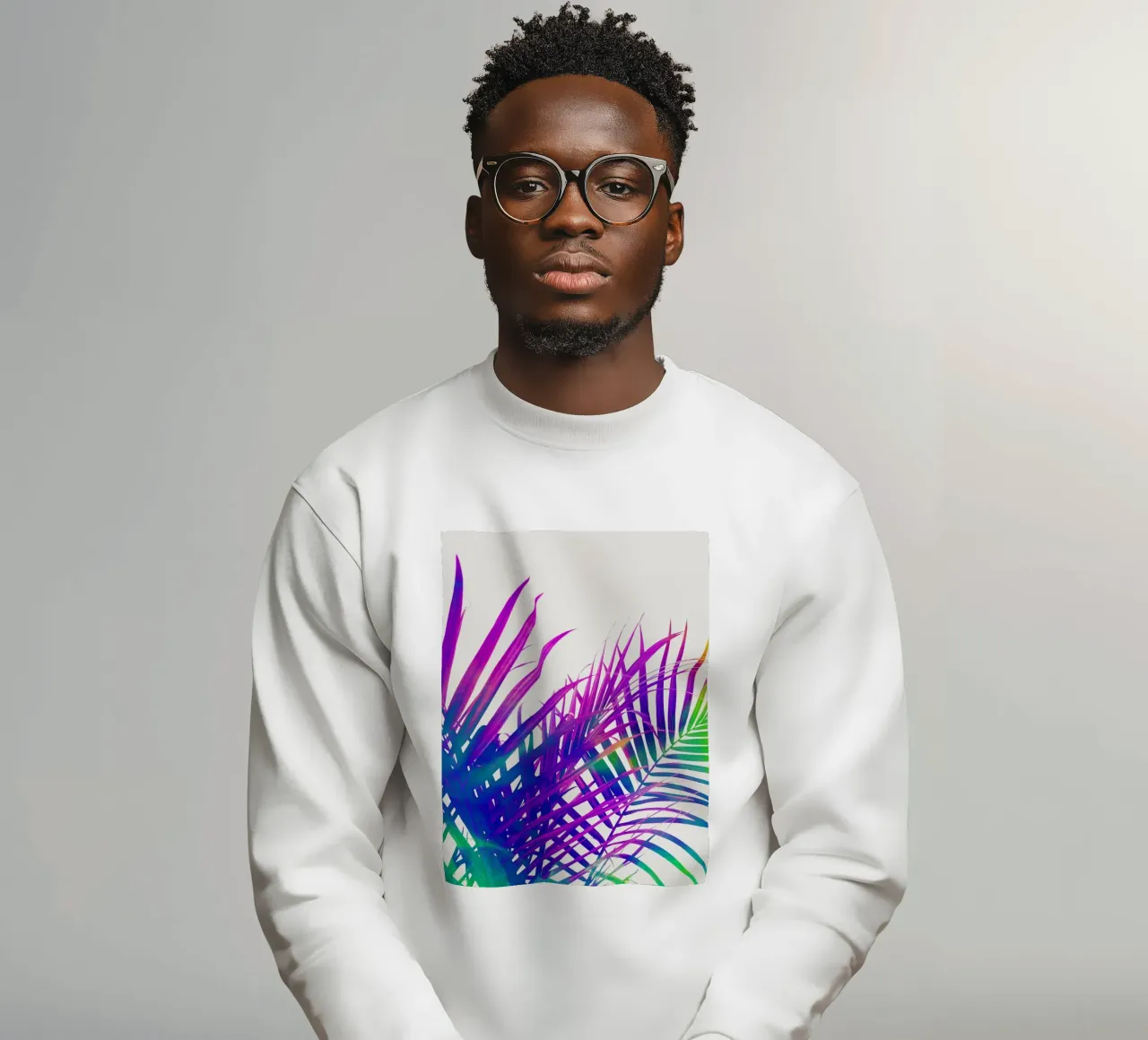 Palma colorata felpa da 83oranges