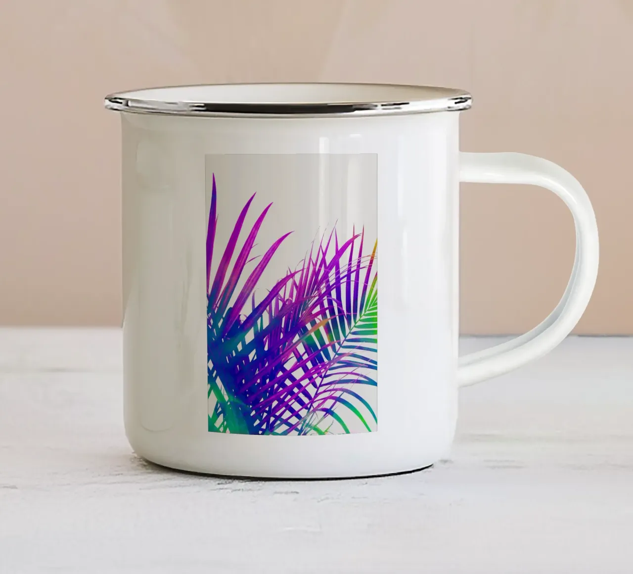 Palma colorata tazza in smalto da 83oranges