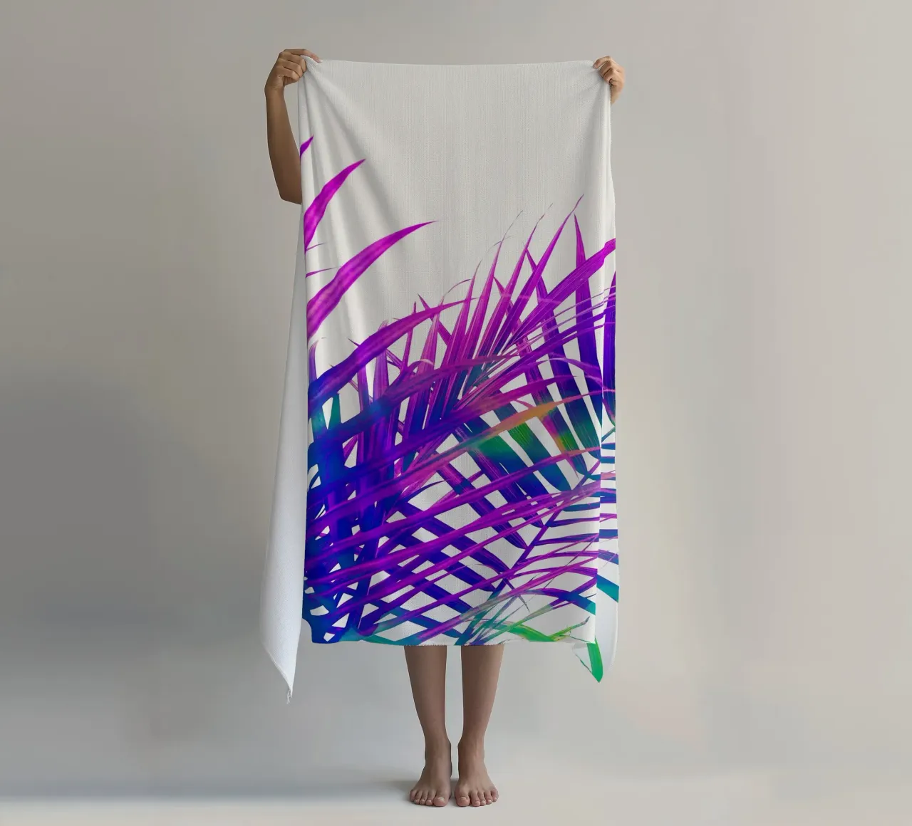 Palma colorata telo mare da 83oranges