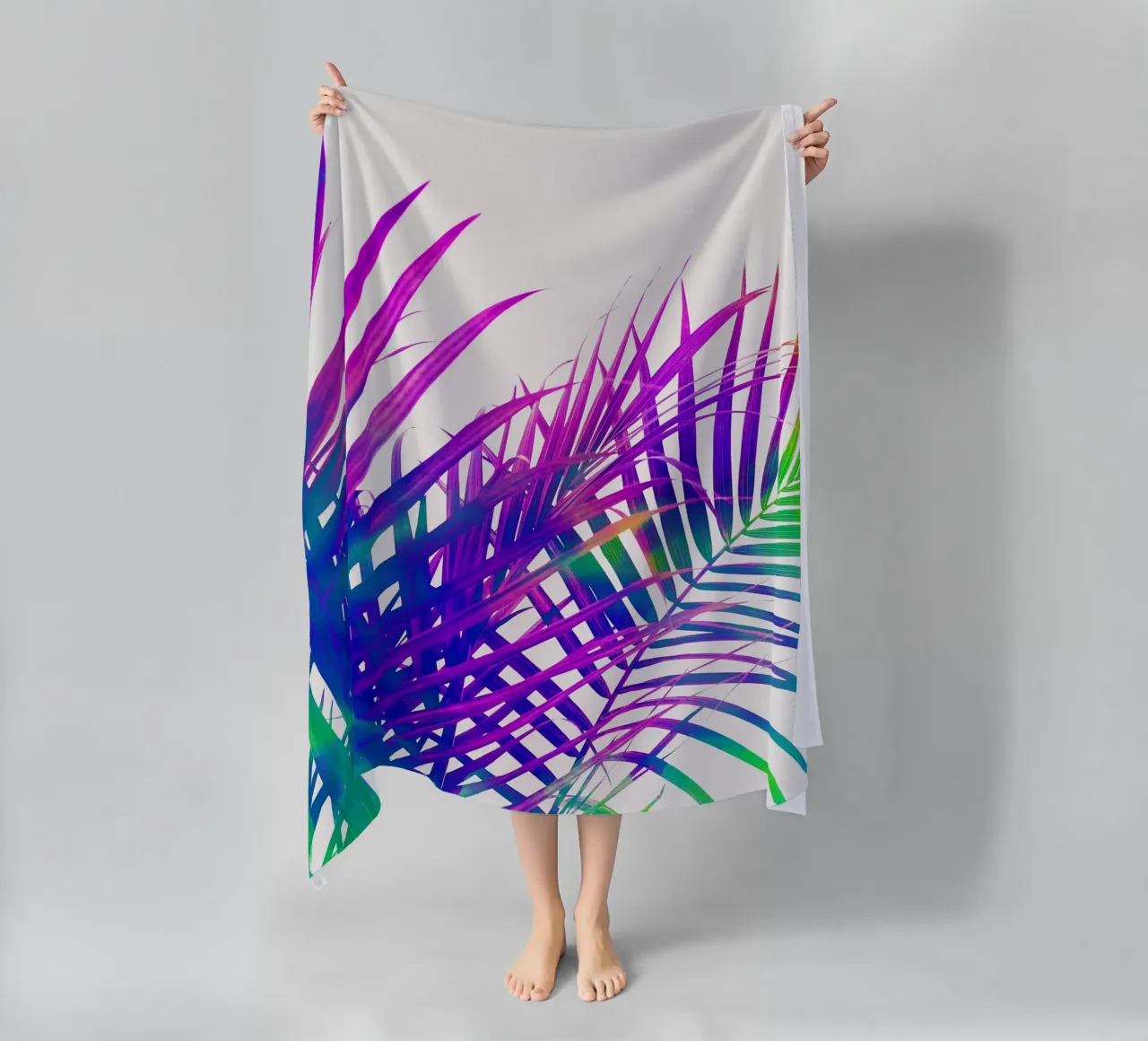 Palma colorata telo mare da 83oranges