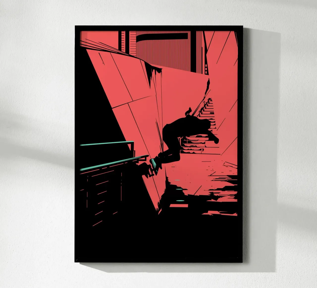 PATTINAGGIO 08 poster con telaio in plastica da Cranio Dsgn