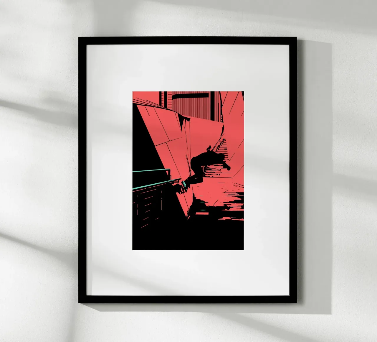 PATTINAGGIO 08 poster con telaio in plastica da Cranio Dsgn