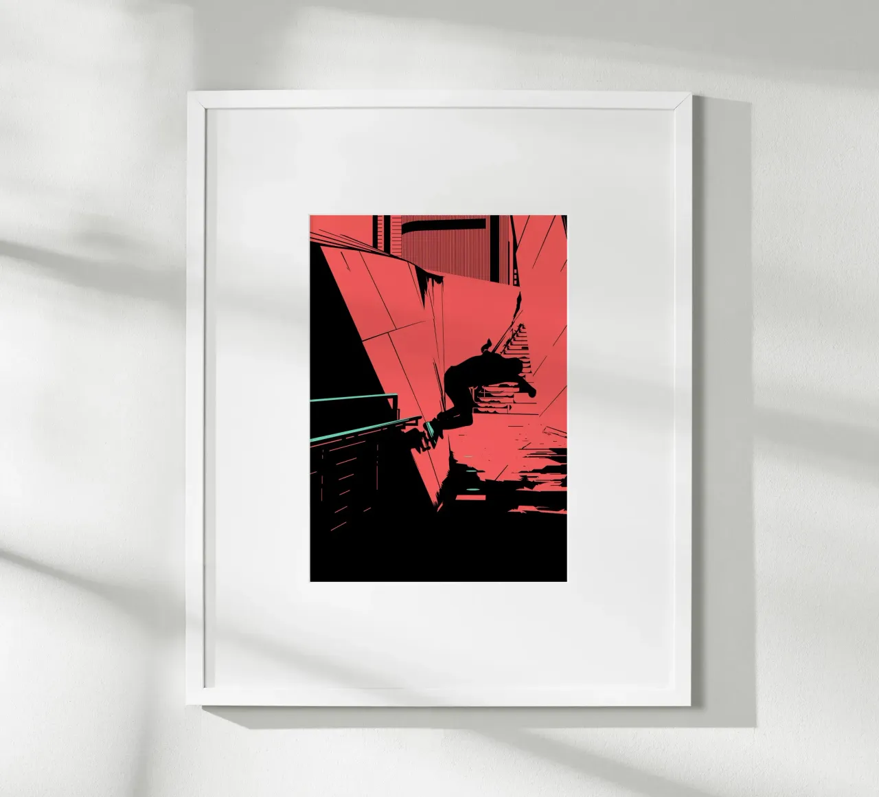 PATTINAGGIO 08 poster con telaio in plastica da Cranio Dsgn