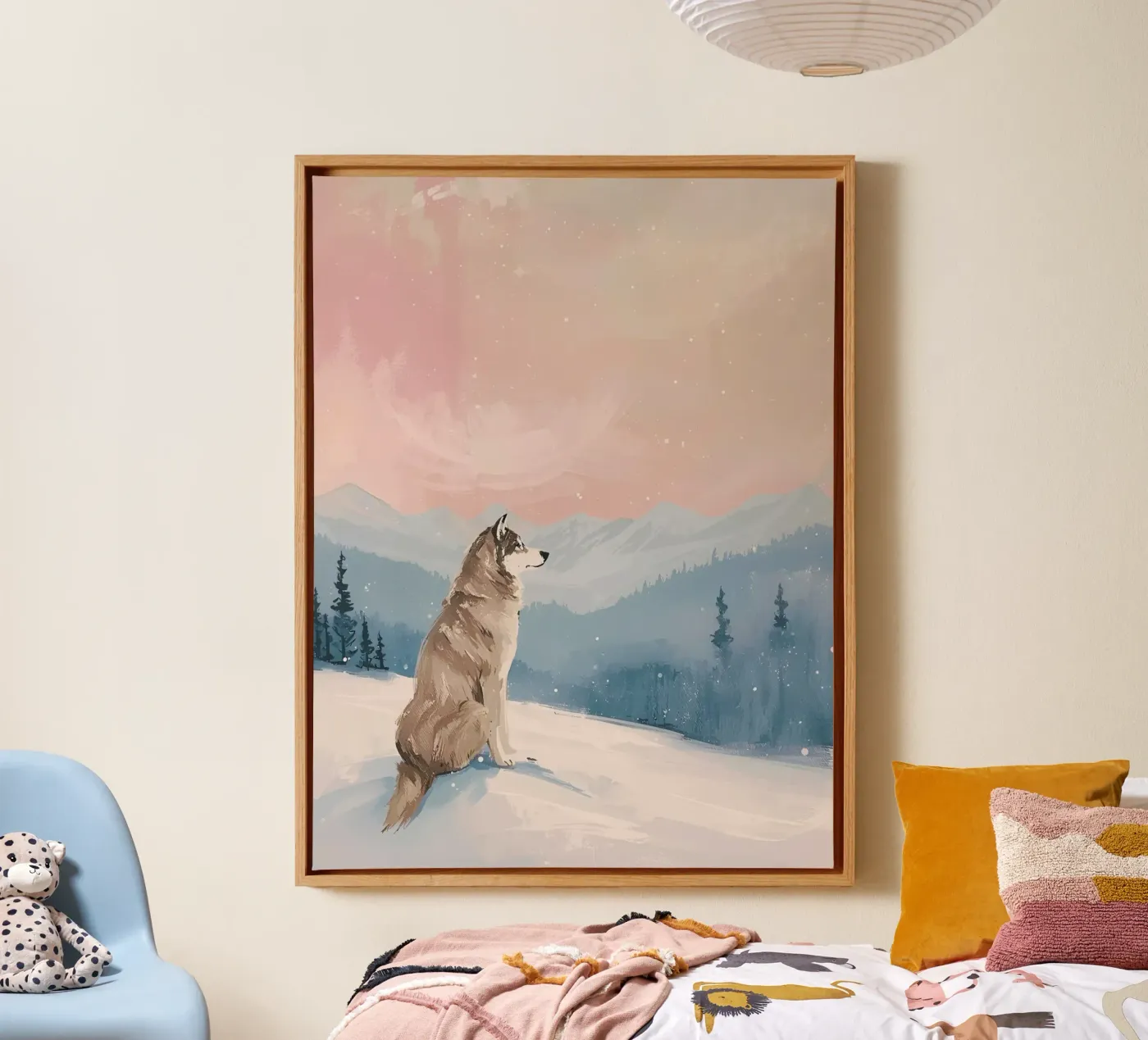 Einsamer Wolf canvas by Ohkimiko