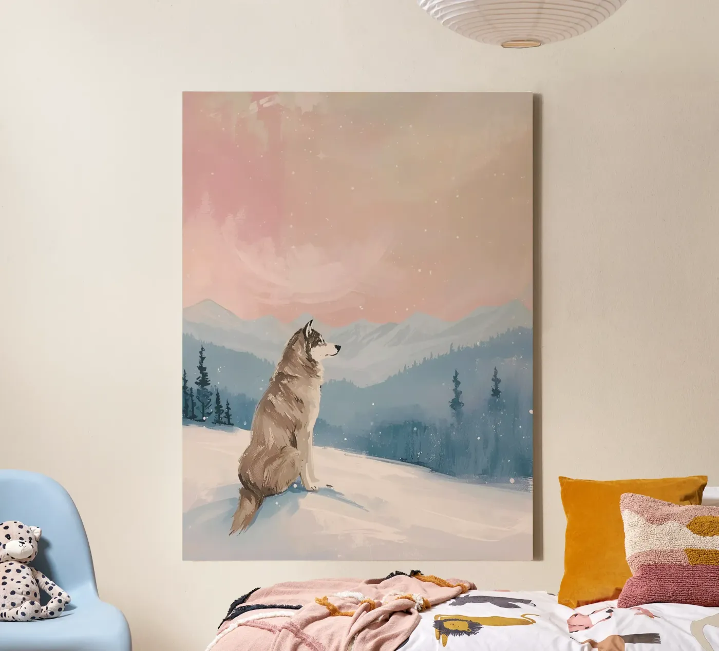 Einsamer Wolf canvas by Ohkimiko