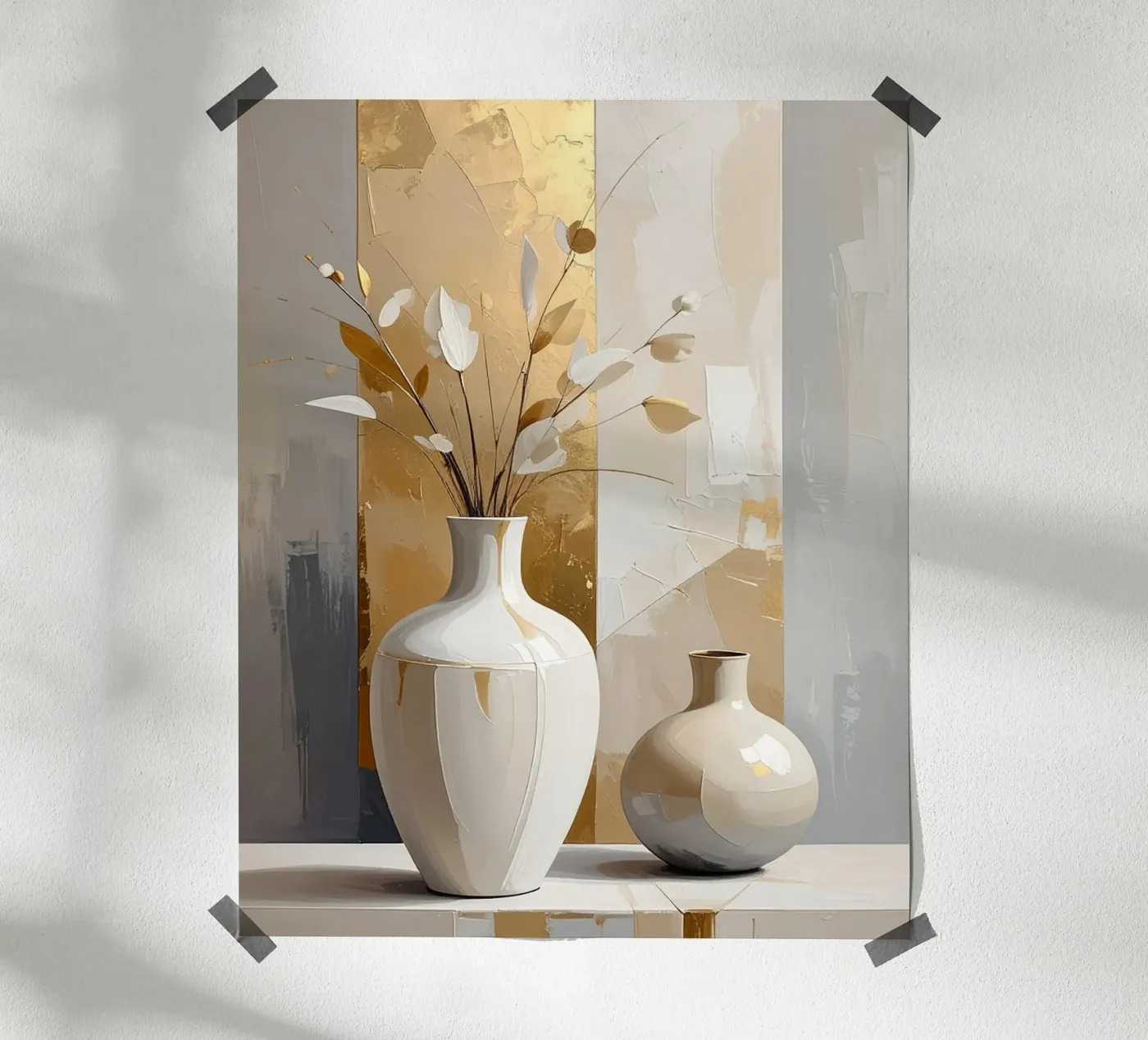Rustige elegantie poster van Katalier (Abstract Harmony)