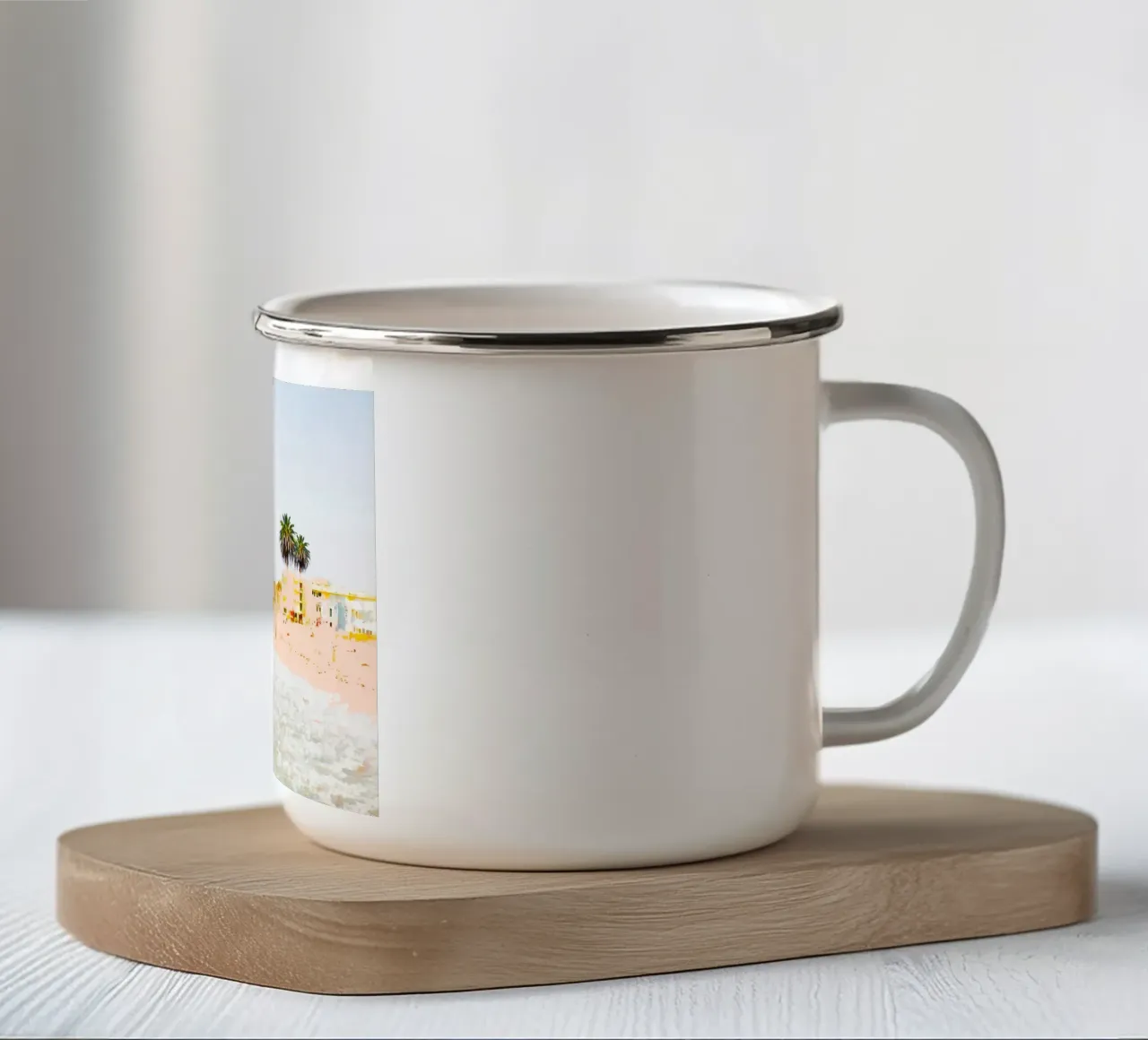 Spiaggia Rosa tazza in smalto da 83oranges.com