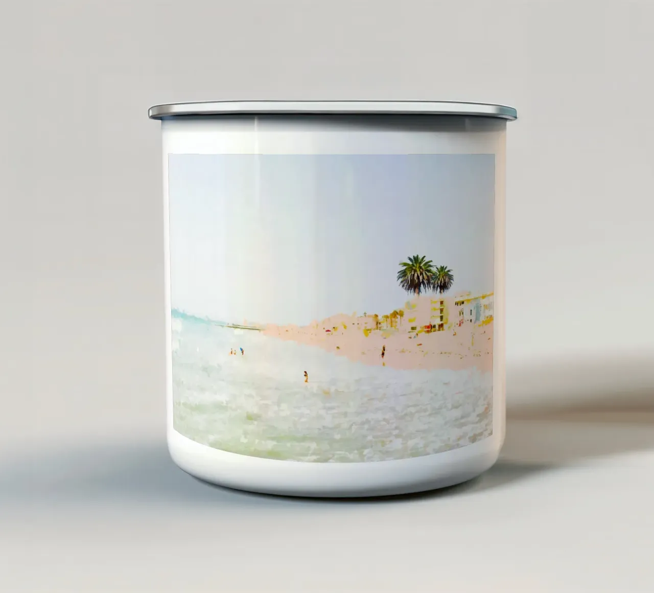 Spiaggia Rosa tazza in smalto da 83oranges.com