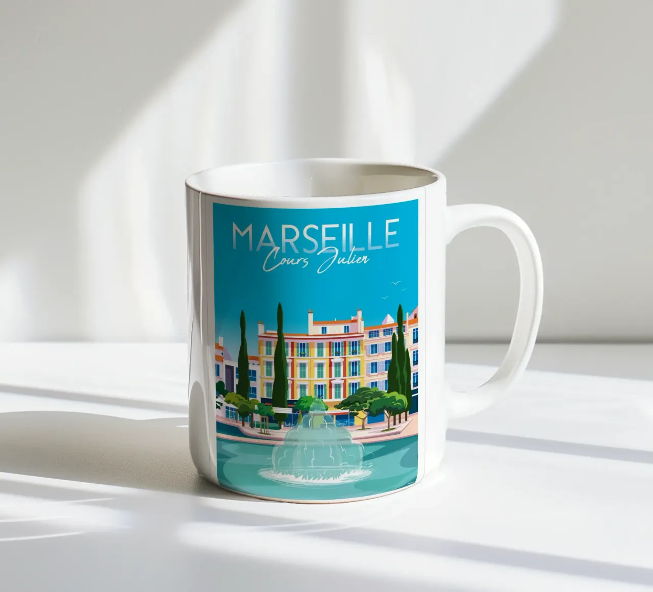 Marsiglia Cours Julien tazza in ceramica da Raphaël Delerue