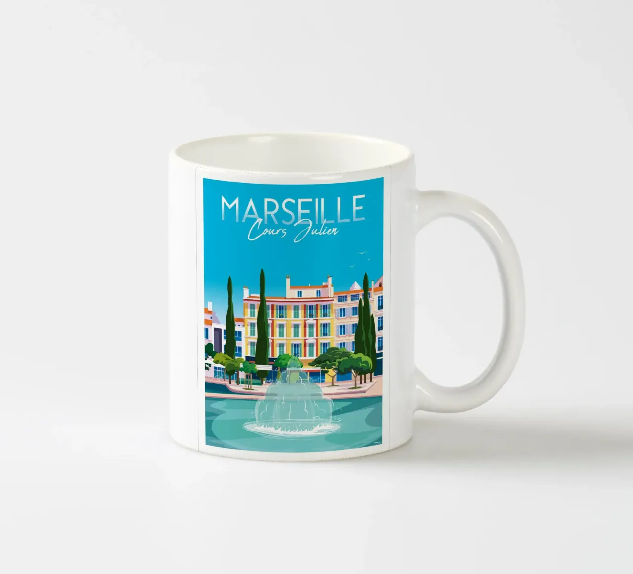 Marsiglia Cours Julien tazza in ceramica da Raphaël Delerue