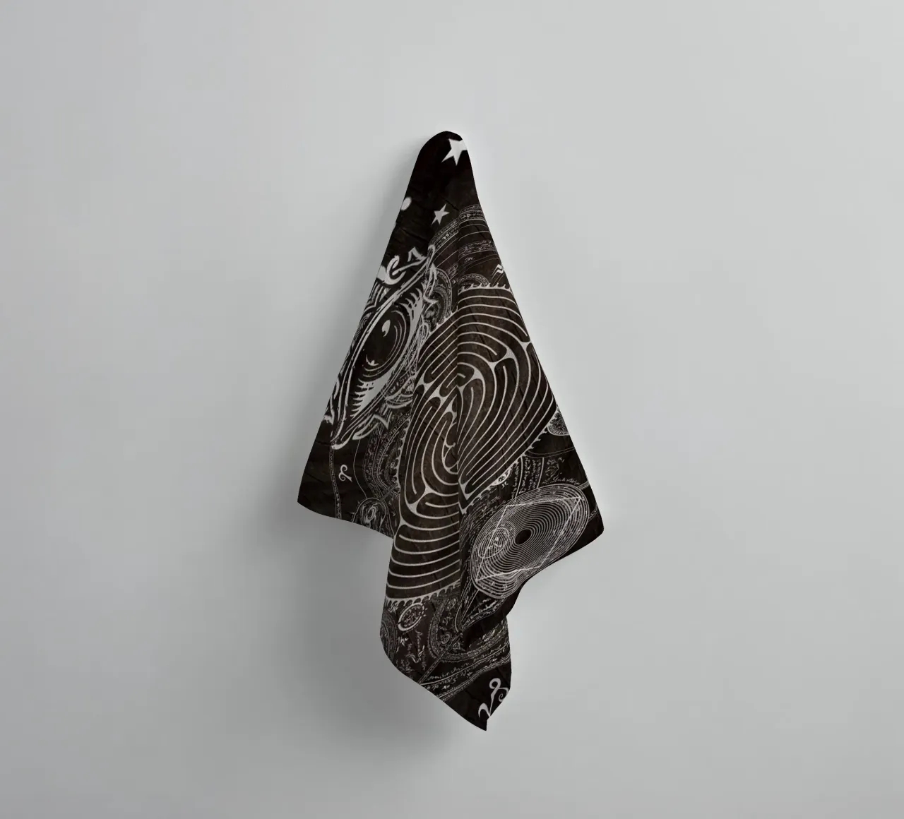 Magic Symbols for a Alchemist Dreamer towel by Eva Nev