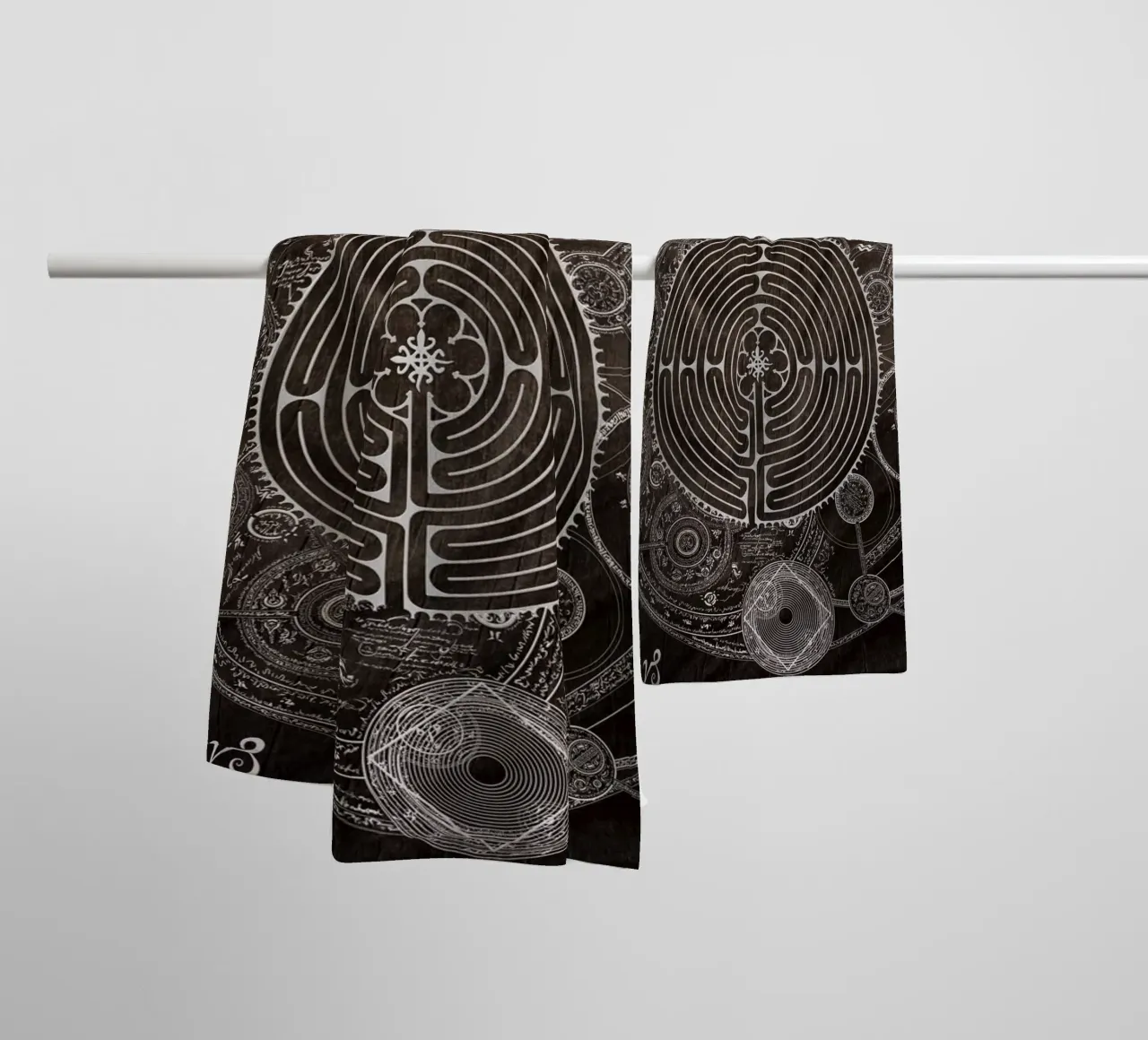 Magic Symbols for a Alchemist Dreamer towel by Eva Nev