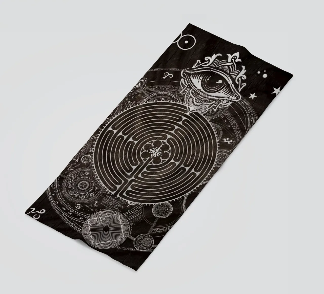 Magic Symbols for a Alchemist Dreamer beach towel by Eva Nev