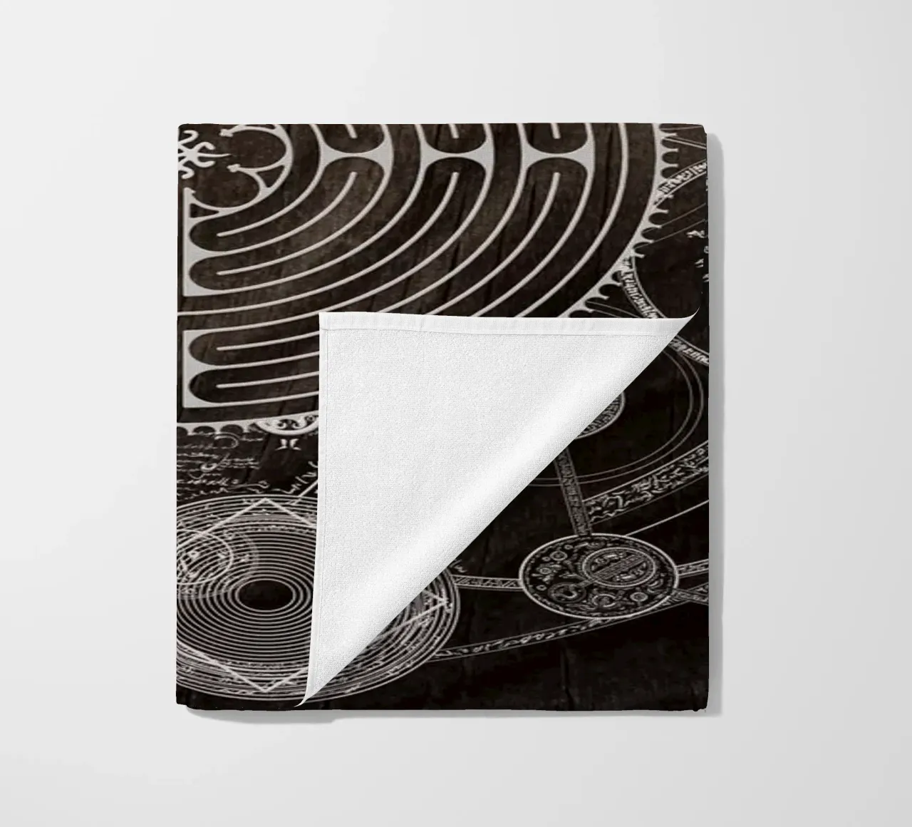 Magic Symbols for a Alchemist Dreamer beach towel by Eva Nev