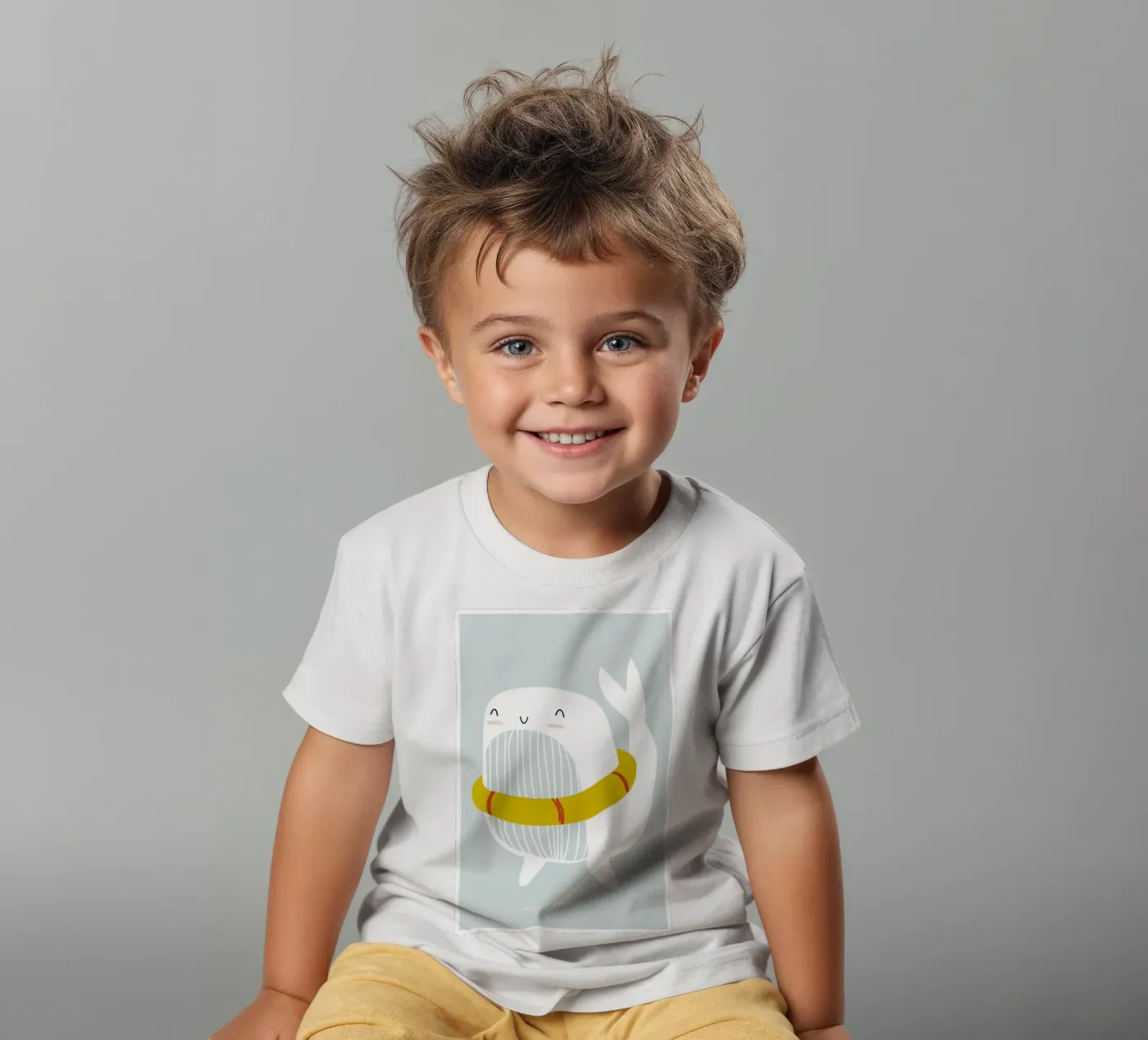 Walvis Floatie kinder t-shirt van aaron Shop