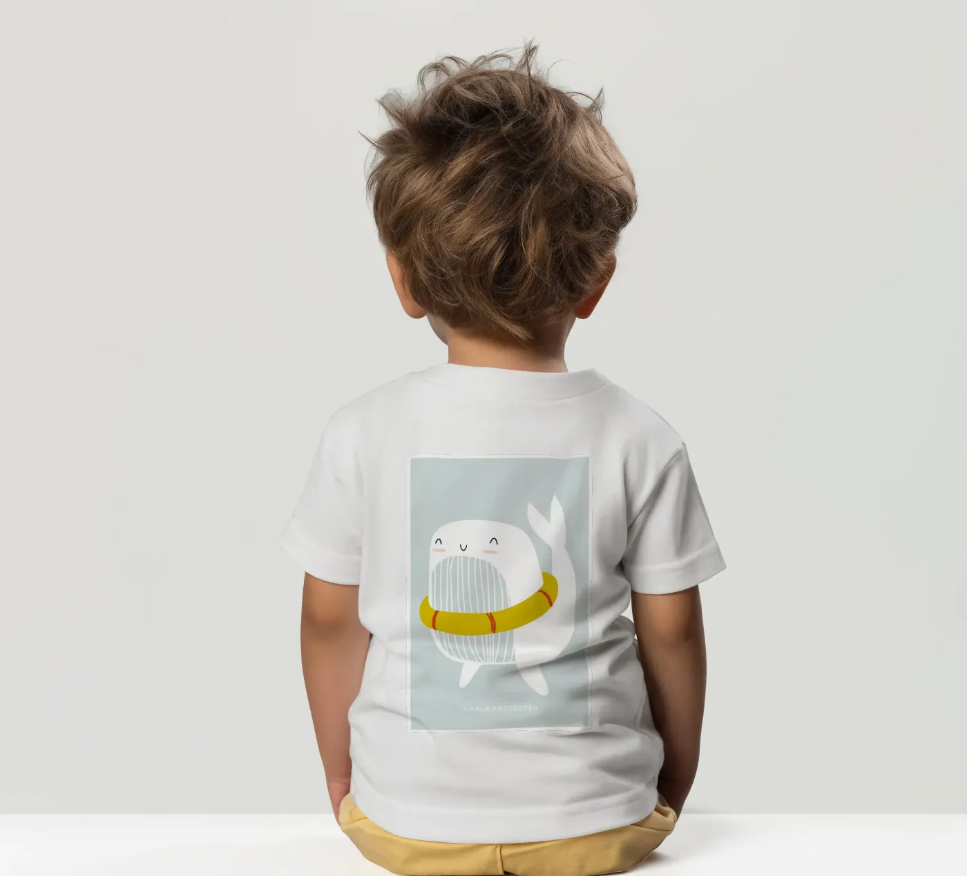 Walvis Floatie kinder t-shirt van aaron Shop