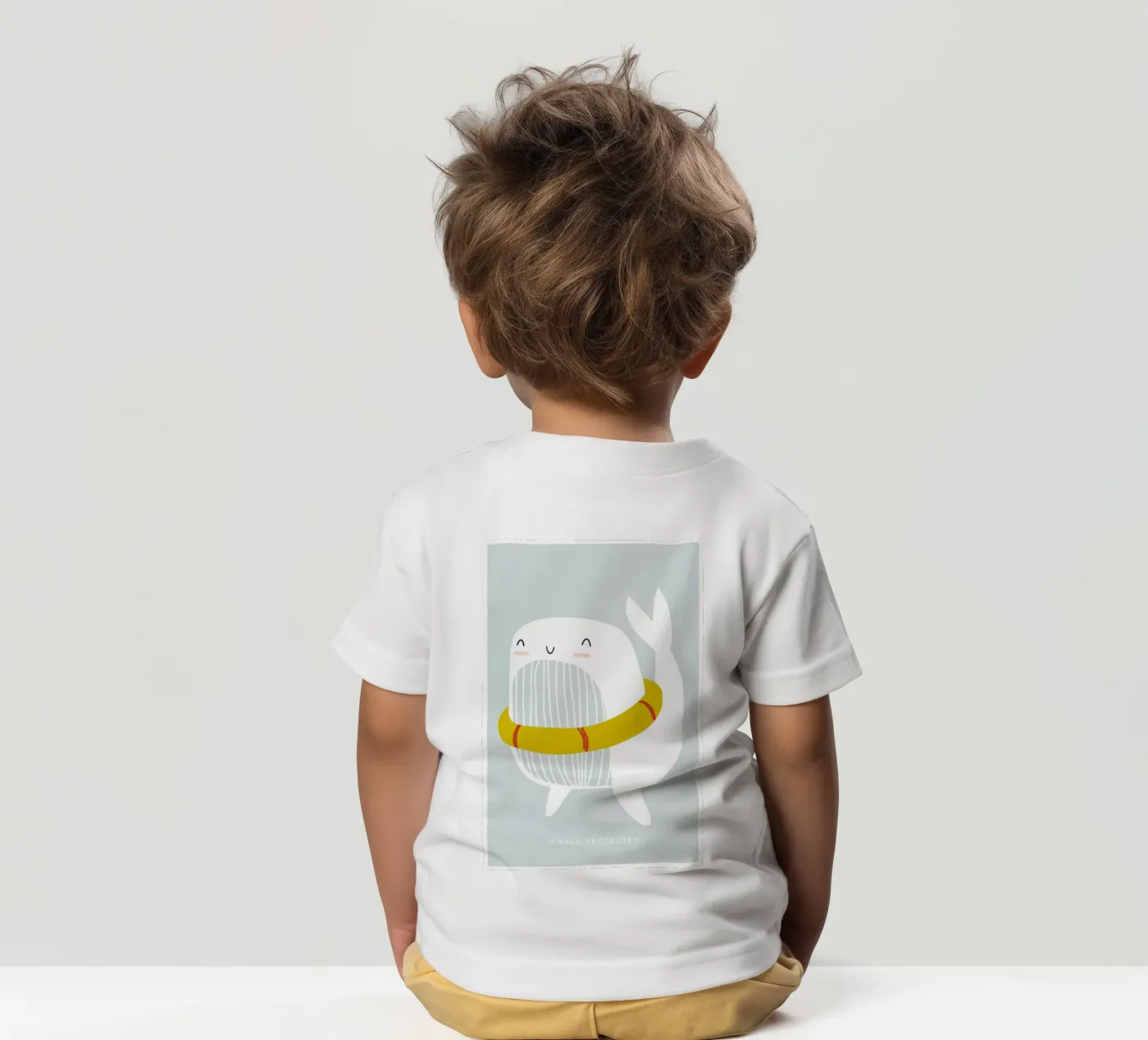 Walvis Floatie kinder t-shirt van aaron Shop