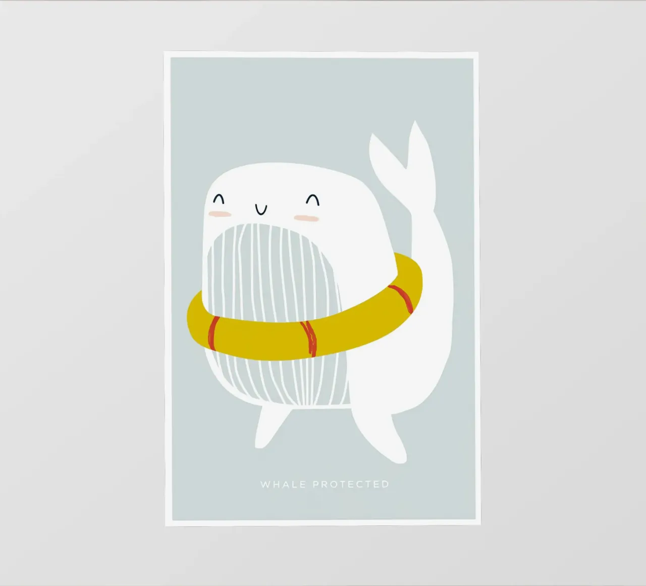 Walvis Floatie fotobehang van aaron Shop