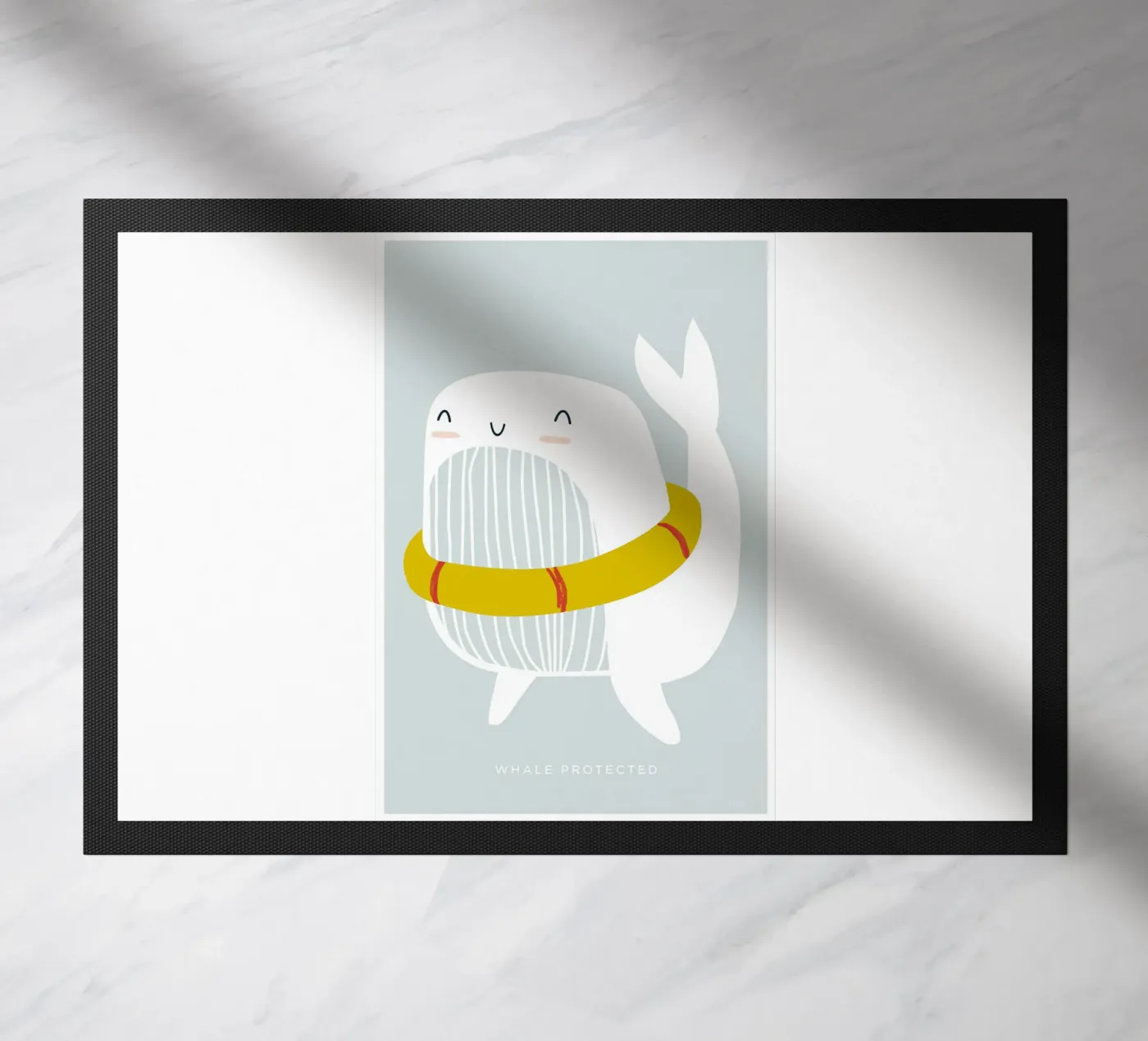 Whale Floatie Fußmatte von aaron Shop