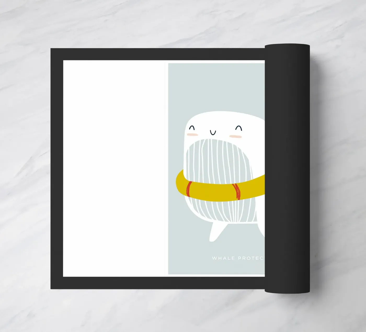 Whale Floatie Fußmatte von aaron Shop