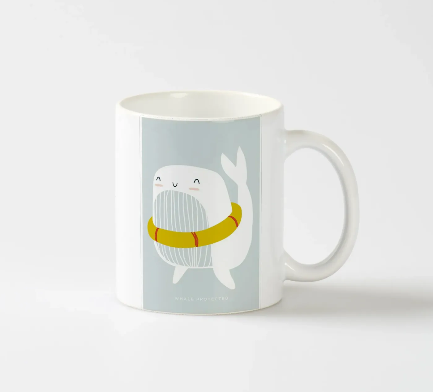 Whale Floatie ceramic mug by aaron Shop