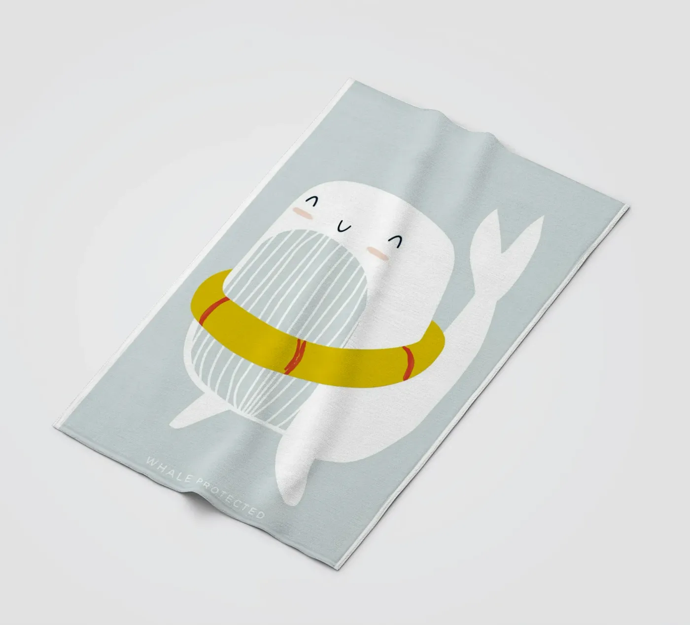 Whale Floatie Fleecedecke von aaron Shop