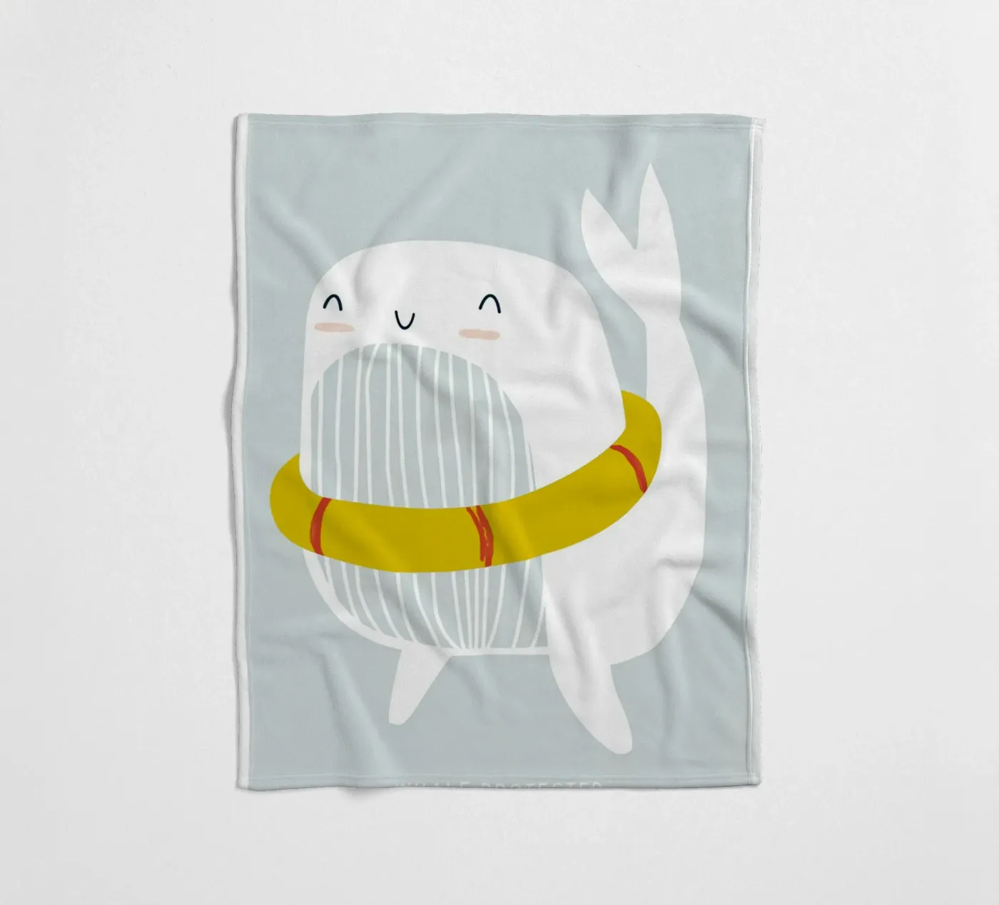 Whale Floatie Fleecedecke von aaron Shop