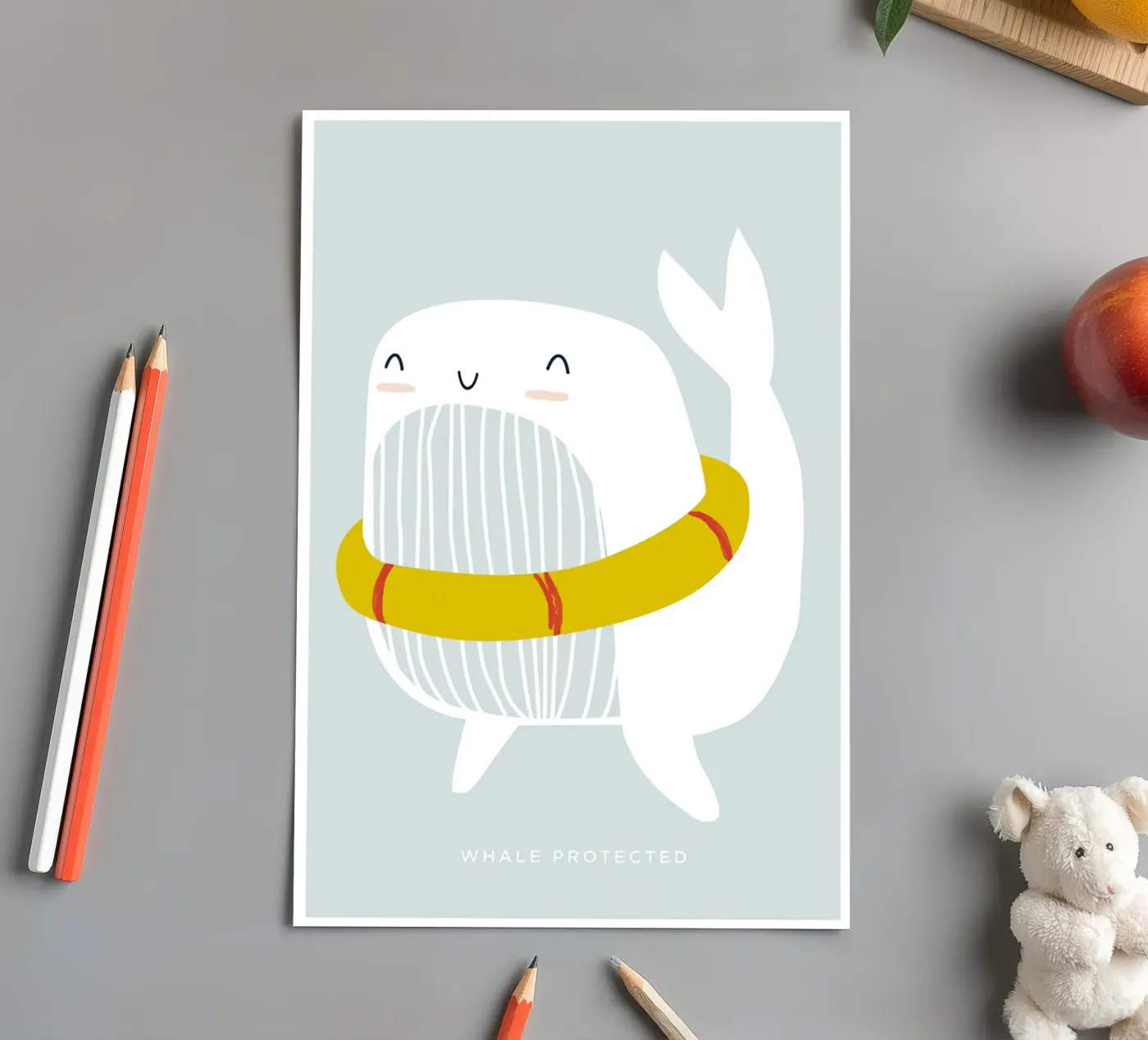 Walvis Floatie stickervel van aaron Shop