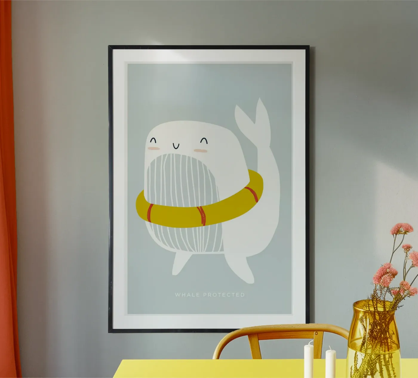 Whale Floatie Poster von aaron Shop