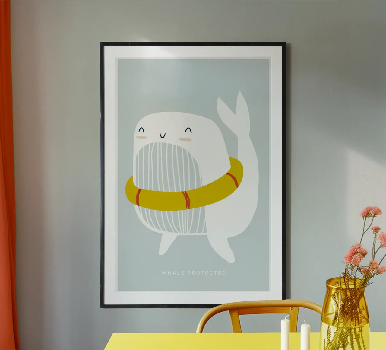 Walvis Floatie poster van aaron Shop
