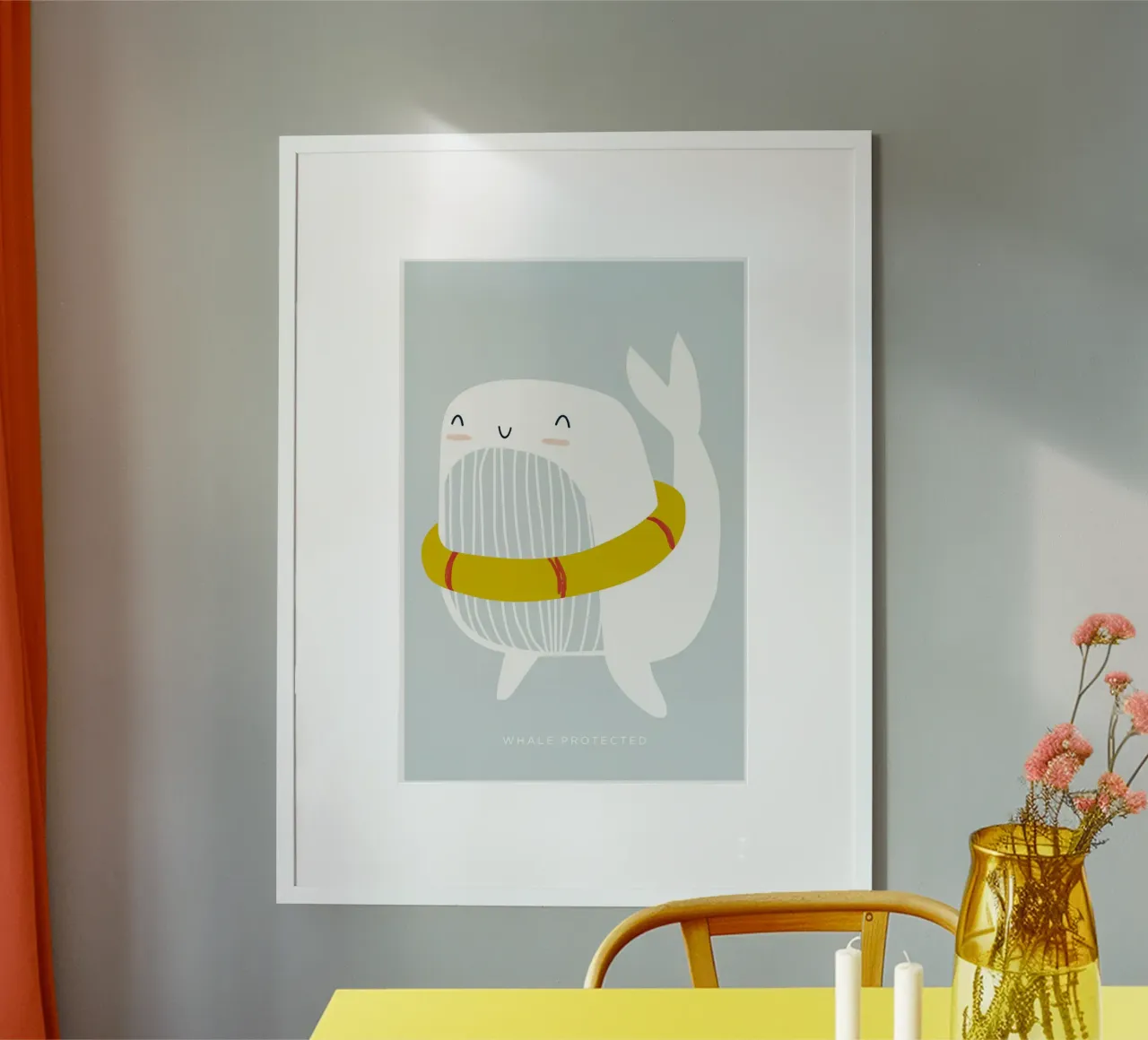Walvis Floatie poster van aaron Shop