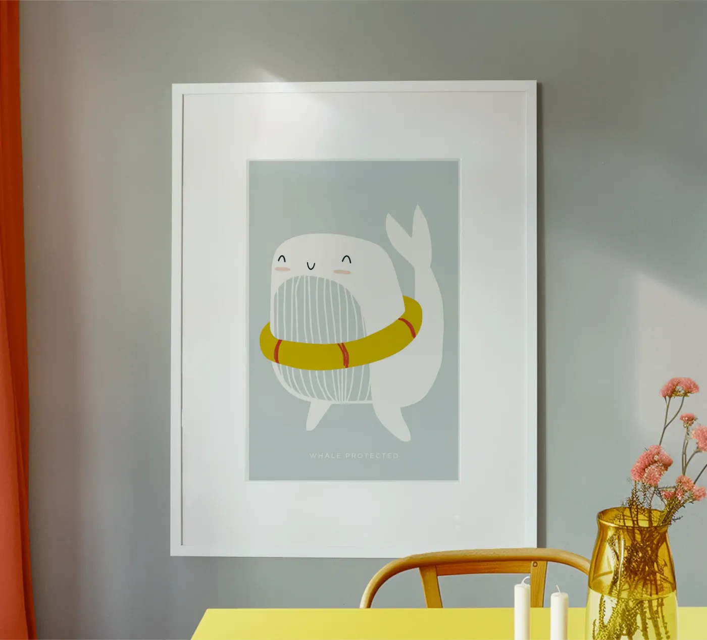 Whale Floatie Poster von aaron Shop