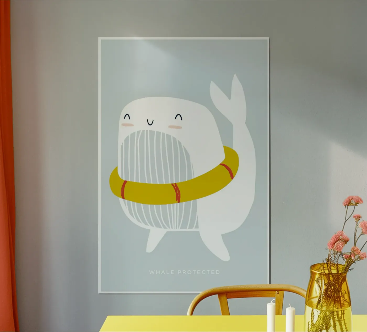 Whale Floatie Poster von aaron Shop