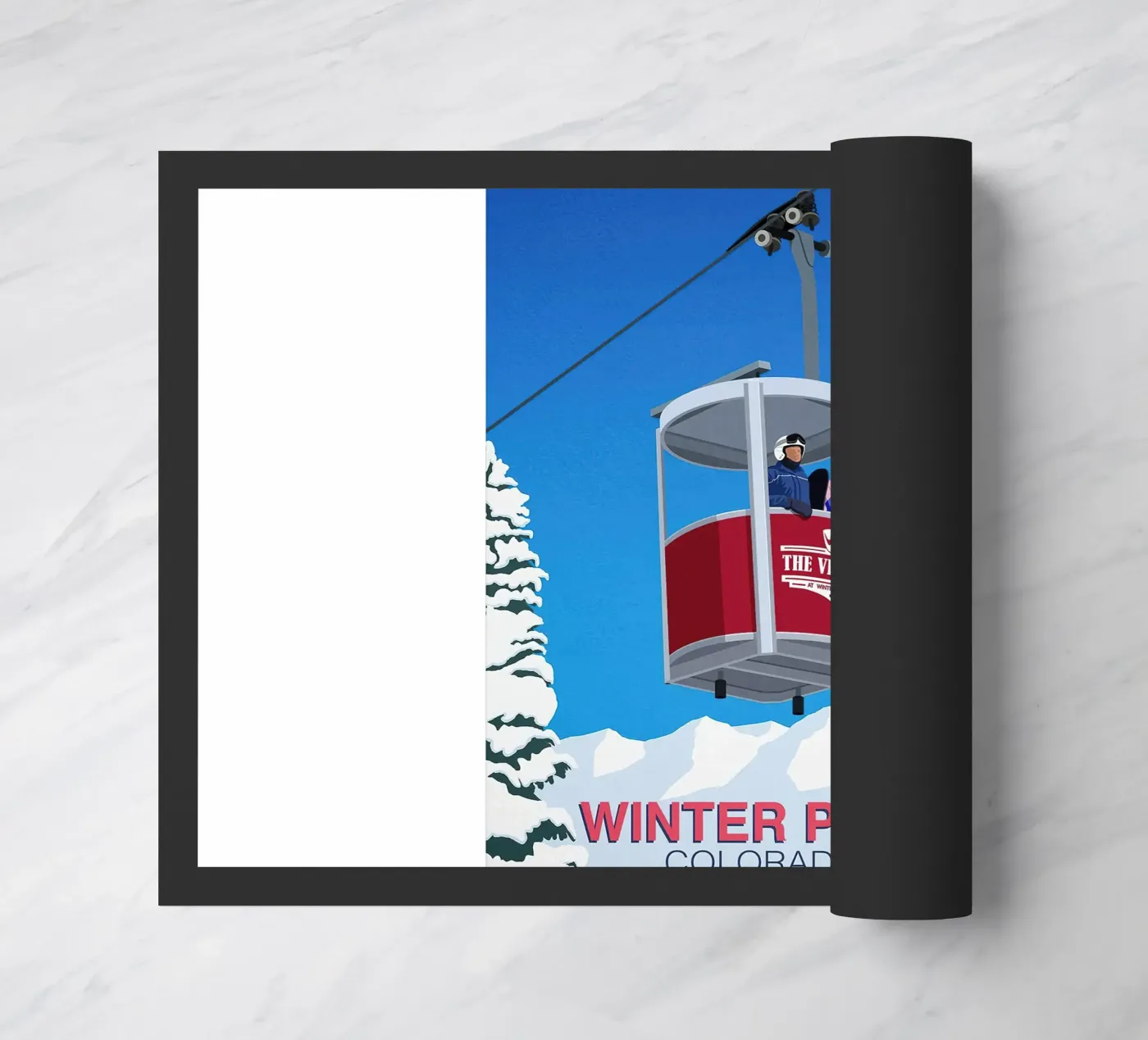 Winter Park ski Fußmatte von aaron Shop