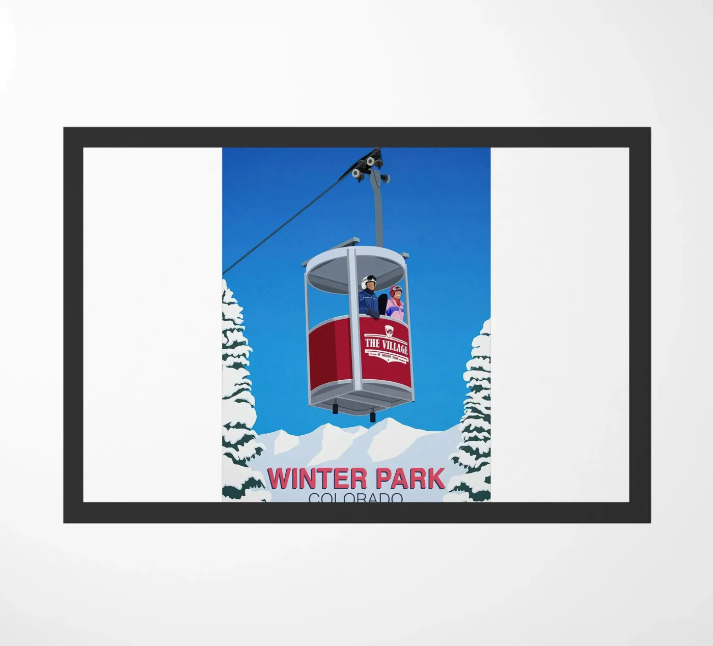 Winter Park ski Fußmatte von aaron Shop