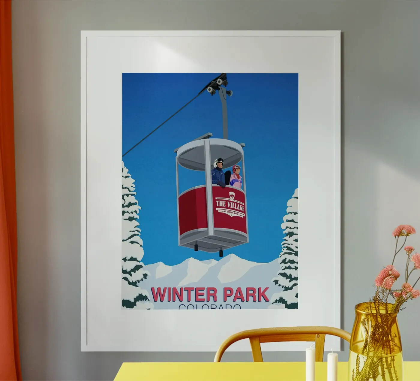Winter Park ski poster de aaron Shop