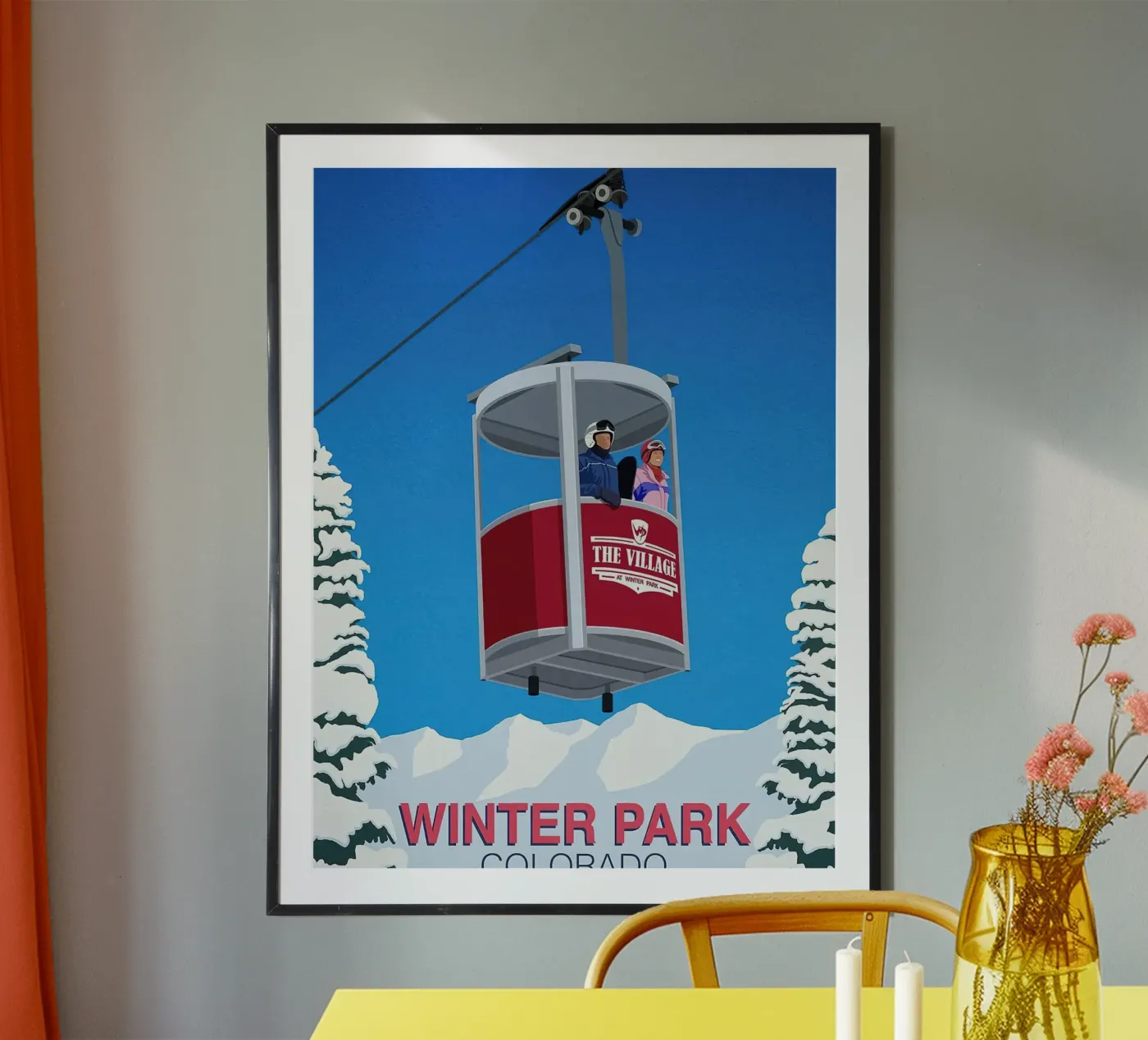 Winter Park ski poster de aaron Shop