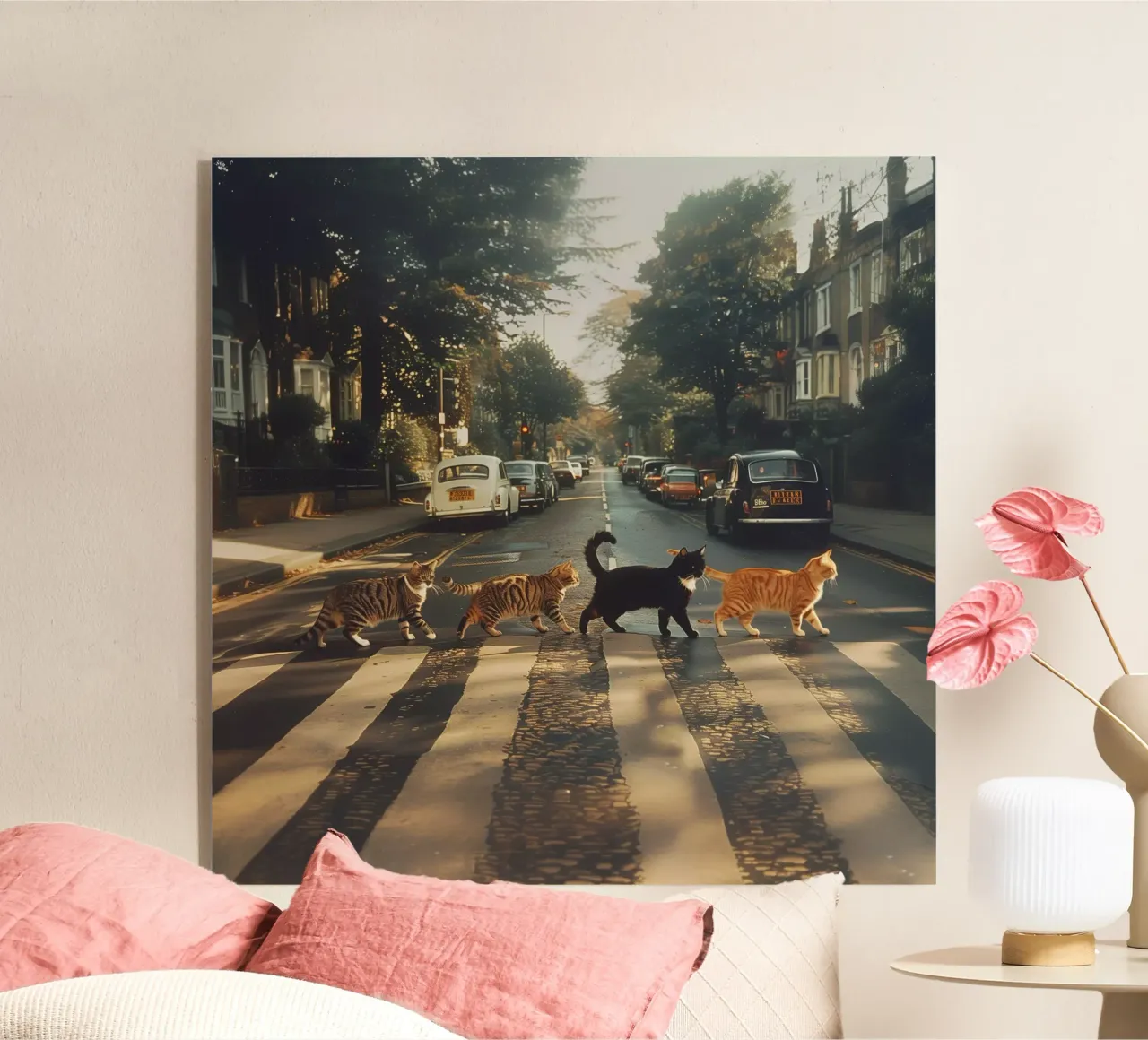 Kitty Abbey Road plexiglass da Dikhotomy