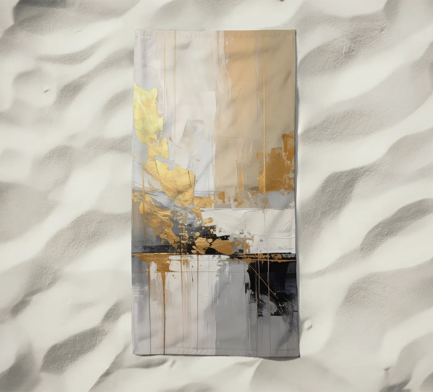 Élégance abstraite serviette de plage de Katalier (Abstract Harmony)