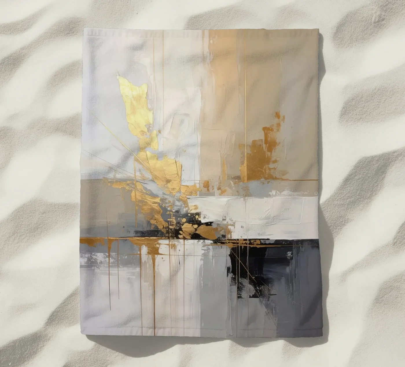 Élégance abstraite serviette de plage de Katalier (Abstract Harmony)