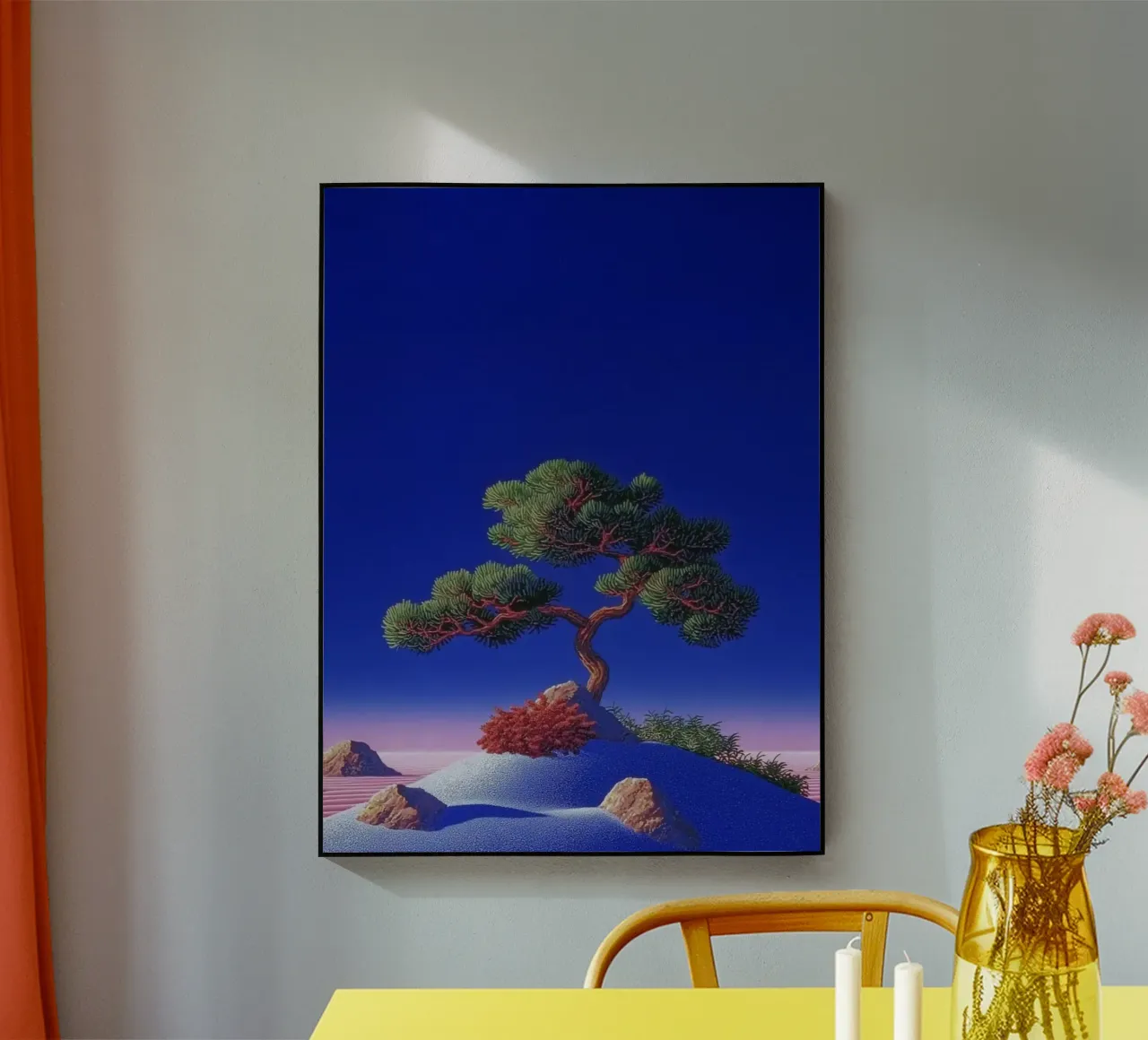 circle tree in sand plexiglass da scoten