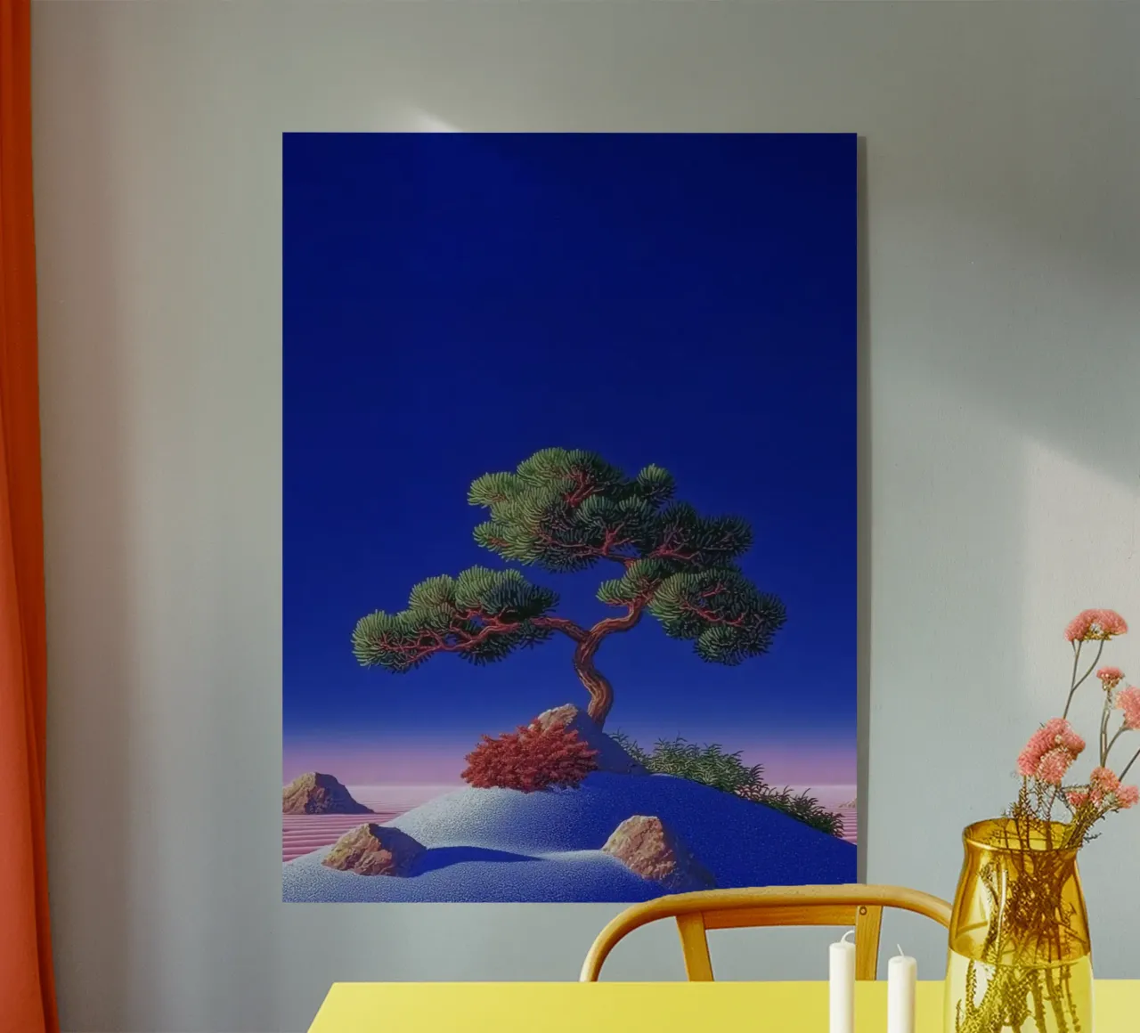 circle tree in sand plexiglass da scoten