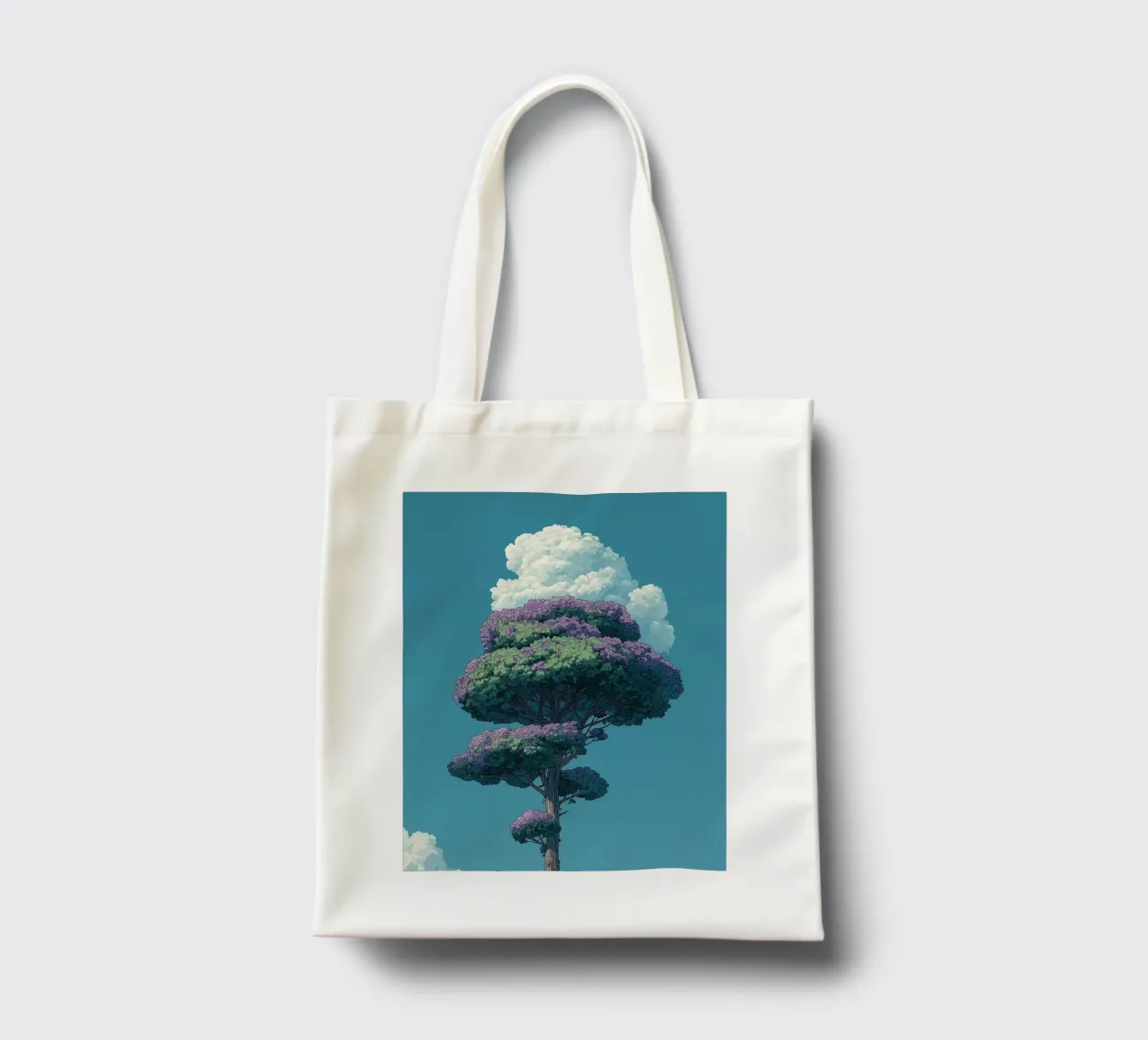 tree with cloud borsa in juta da scoten