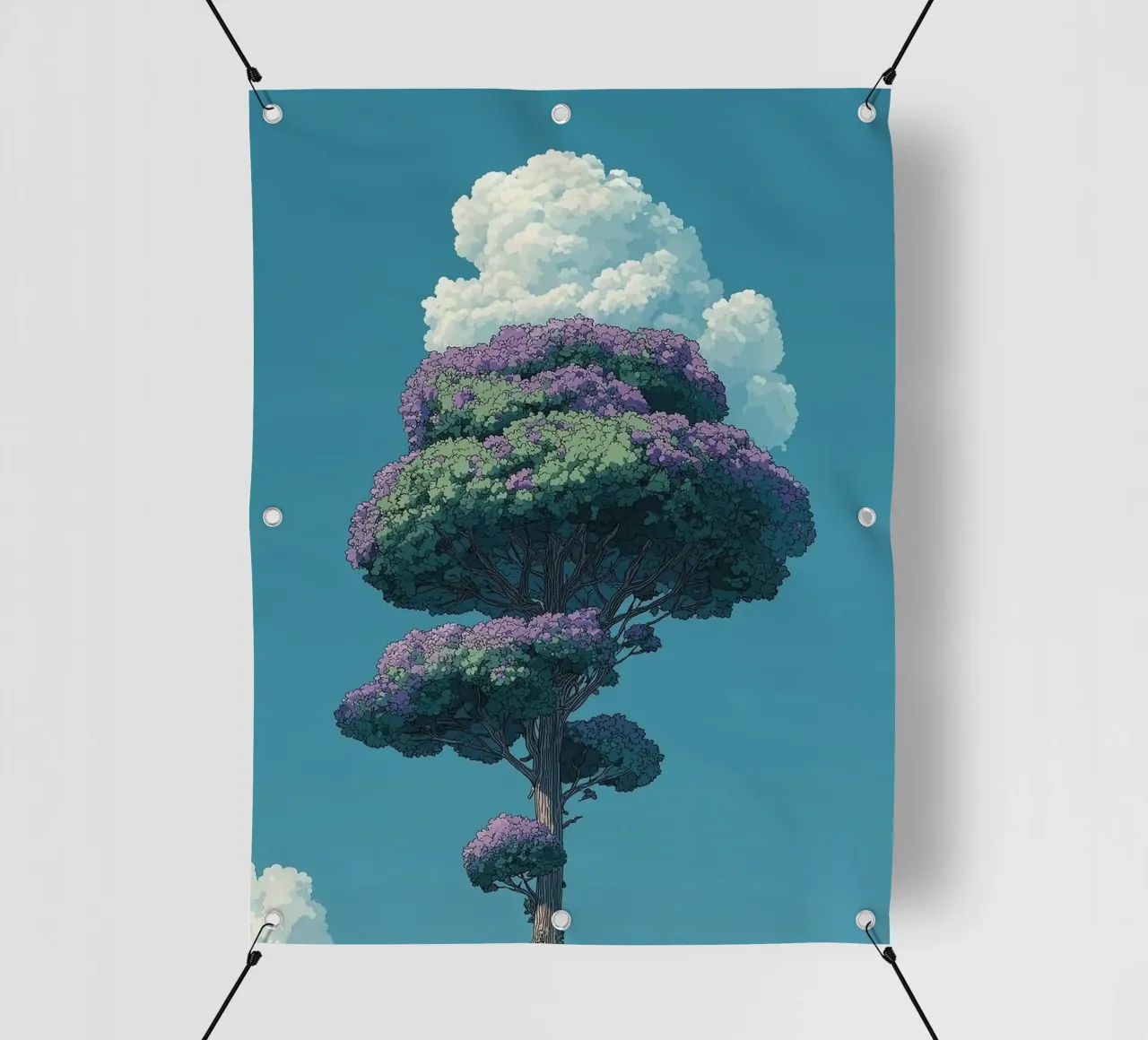 tree with cloud telo in pvc da scoten