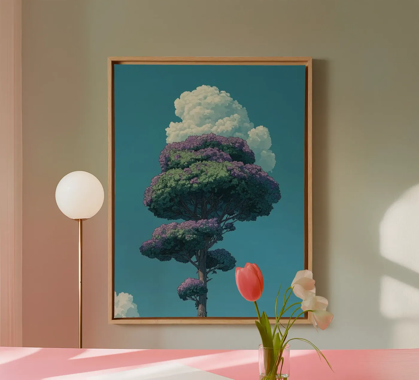 tree with cloud tela da scoten