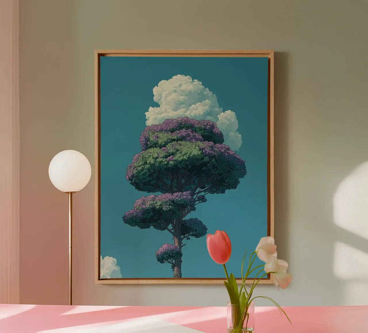 tree with cloud tela da scoten