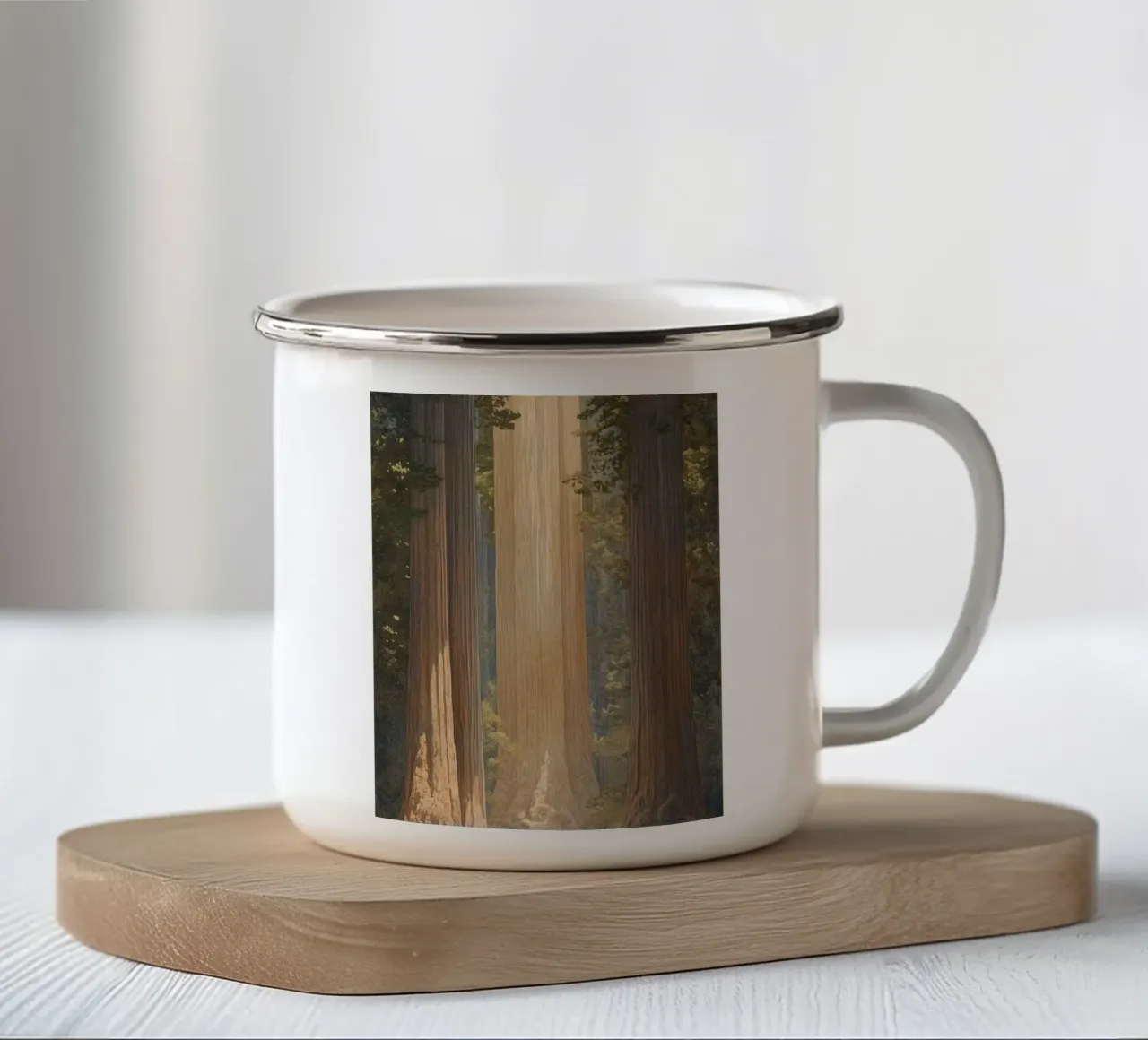 tall tree on the sunshine tazza in smalto da scoten